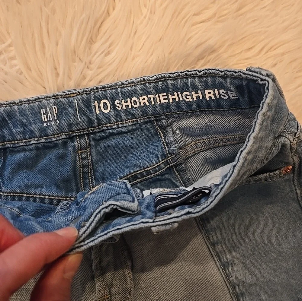 GAP Two-Tone Patchwork Denim Shorts